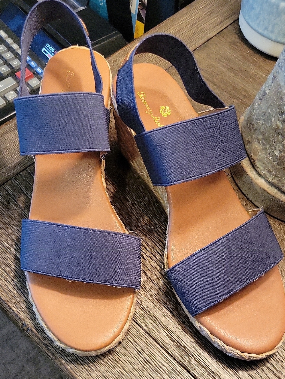 NWOB Tommy Bahama Espadrille Wedge Sandals